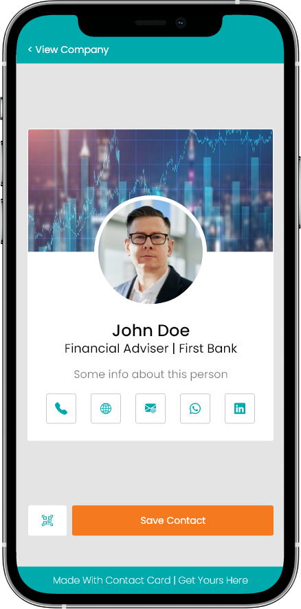 Digital Business Card Example 3